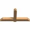 Ekena Millwork Eugene Smooth Timber Gable Bracket, Western Red Cedar, 60"W x 30"H x 5 1/2"D x 5 1/2"F, 12/12 Pitch GBW060X30X0606EUG00SWR - alternate 5
